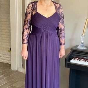 Purple maxi dress
